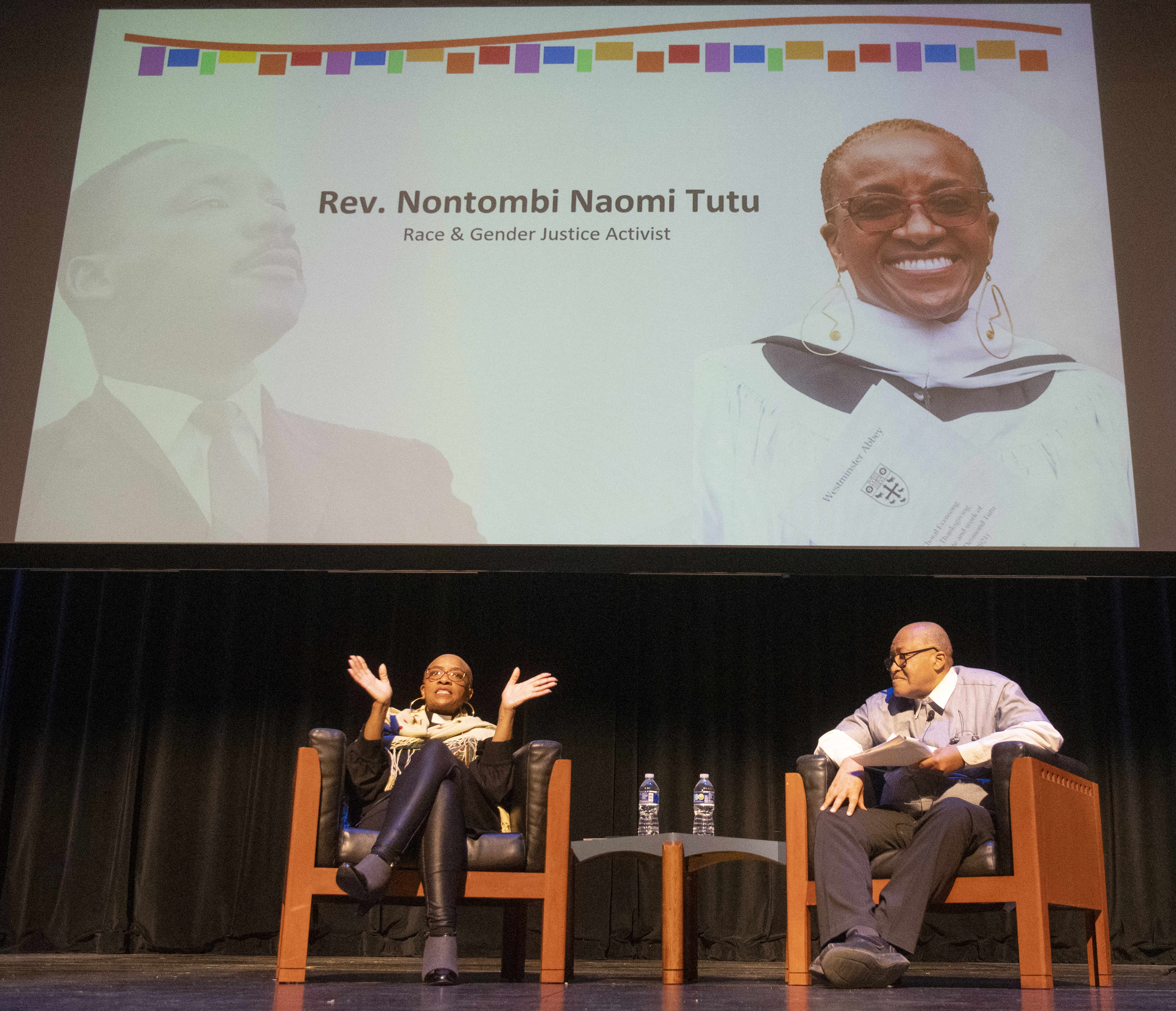 Nontombi Naomi Tutu Speaking Onstage